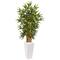 4ft. Bamboo Tree in White Tower Planter